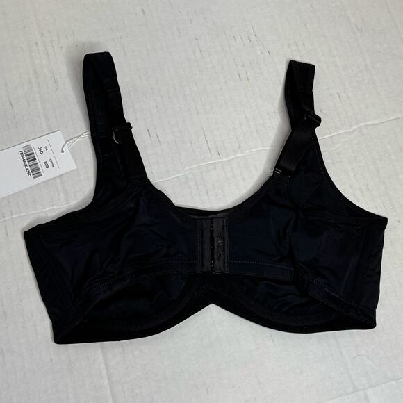 HSIA CoolComfort Minimizer Bra Black Unlined Smoothing Size 36D NWT - Picture 4 of 9